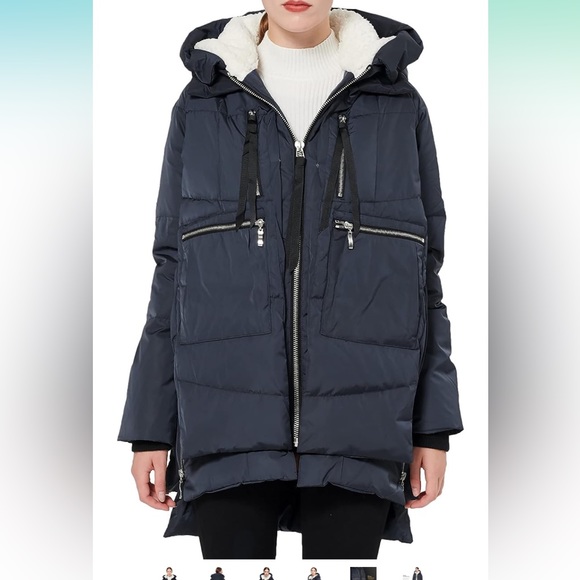 Orolay down jacket in navy. Amazon trend - Picture 1 of 4